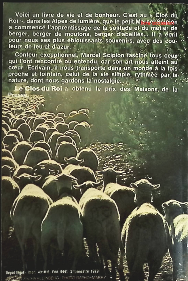 Le clos du roi - Marcel Scipion - Livre