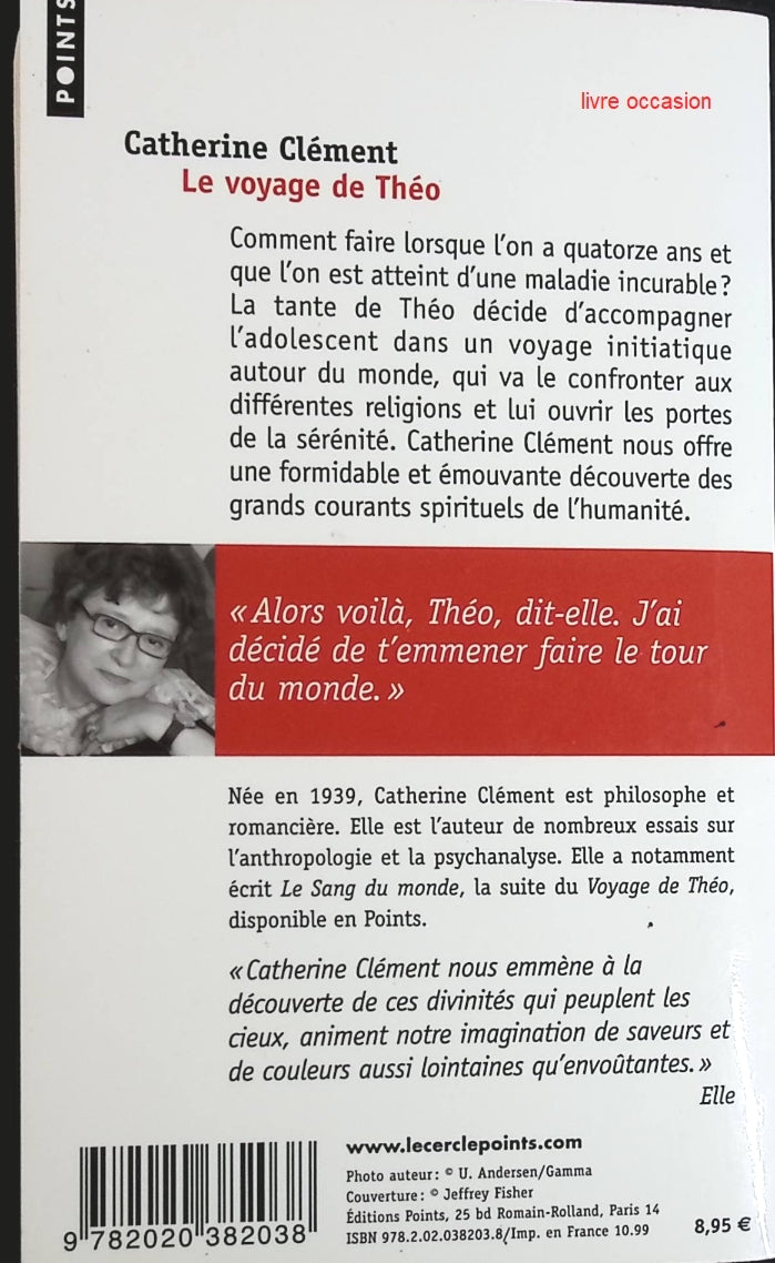 Le voyage de Théo - Catherine Clément - Livre