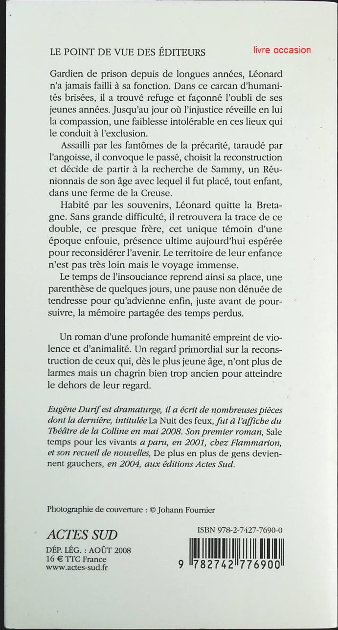 Laisse les hommes pleurer - Eugène Durif - Livre