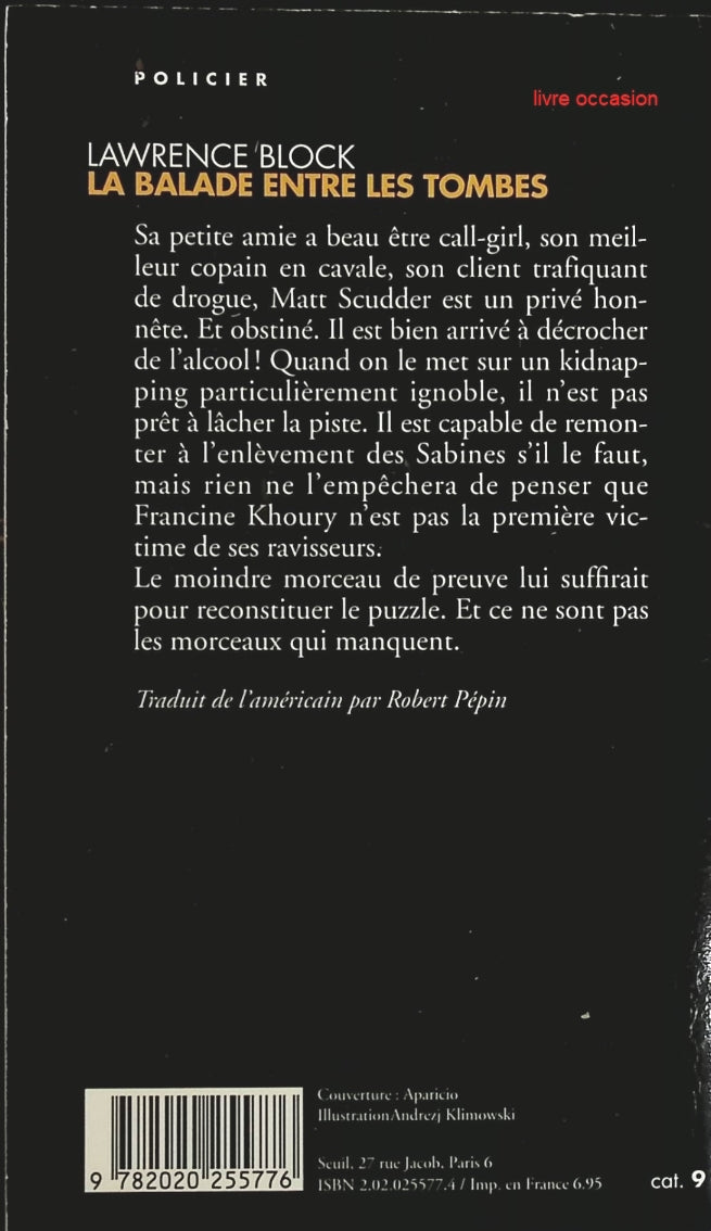 La Balade entre les tombes - Lawrence Block - Livre