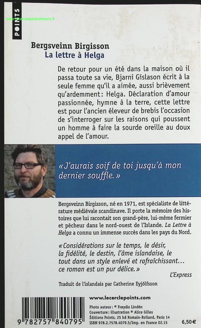 La lettre à Helga - Bergsveinn Birgisson - Livre