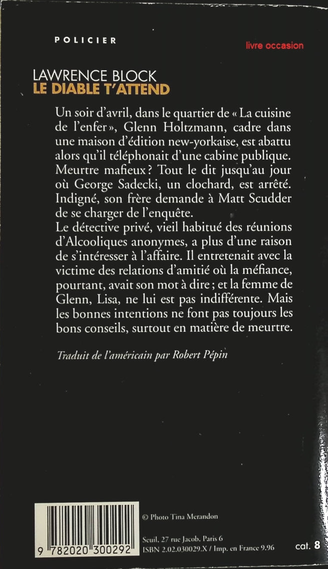 Le Diable t'attend - Lawrence Block - Livre
