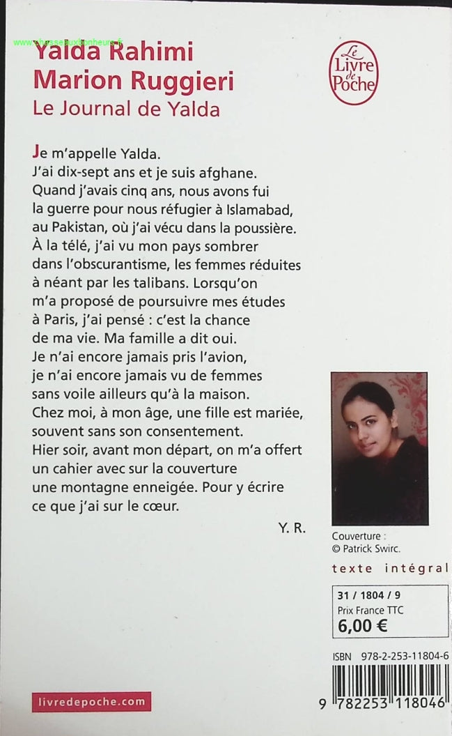 Le journal de Yalda - Yalda Rahimi - Livre