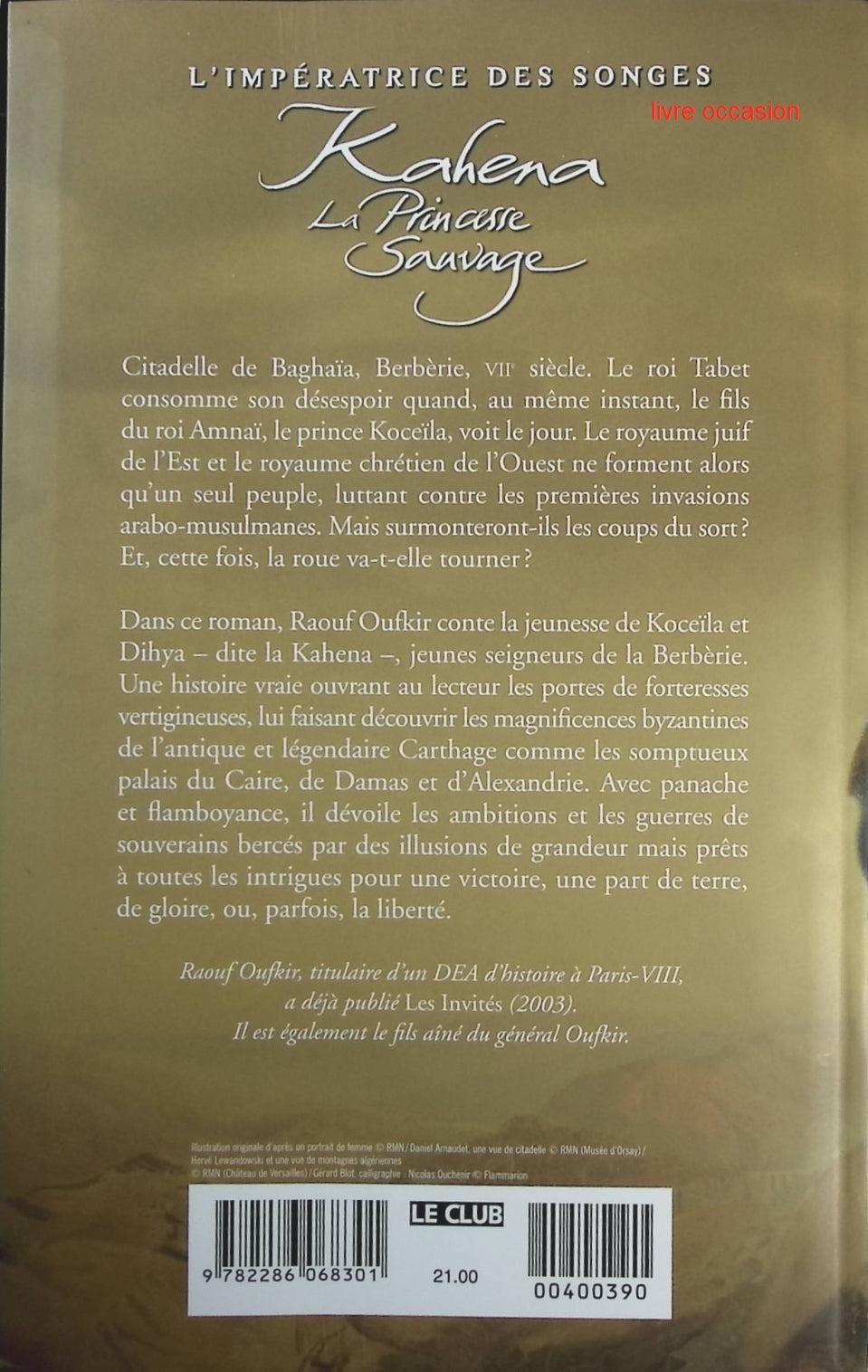 Kahena la princesse sauvage - Raouf Oufkir - Livre