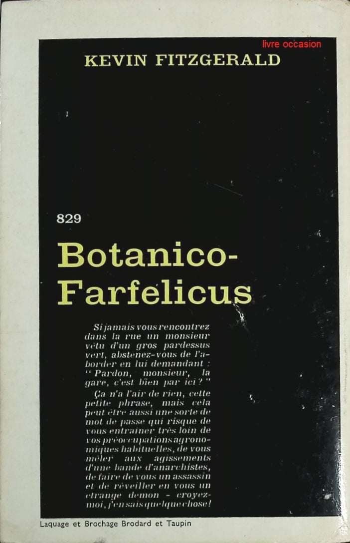 Botanico-farfelicus - Kevin Fitzgerald - Livre