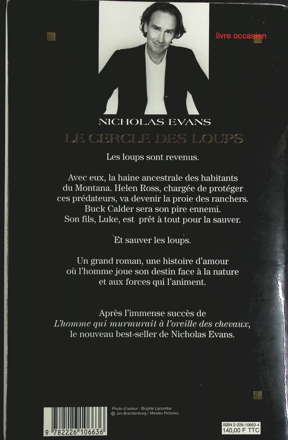 Le Cercle des loups - Nicholas Evans - Livre
