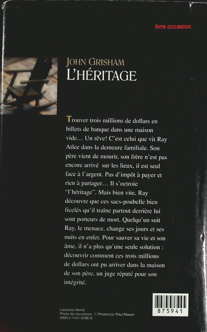 L'héritage - John Grisham - Livre