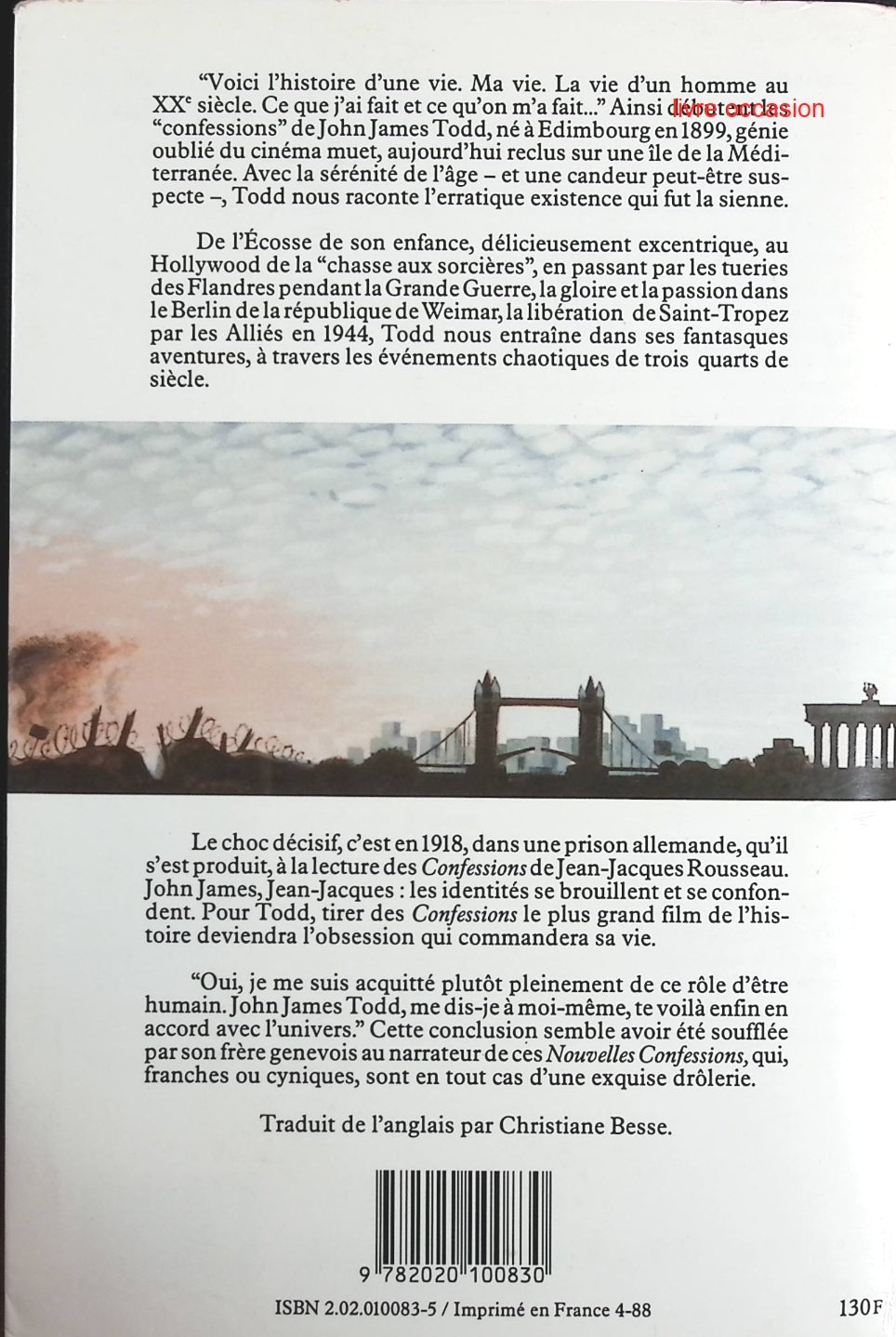 Les nouvelles confessions - William Boyd - Livre