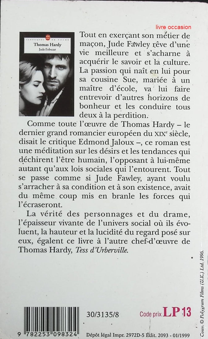 Jude l'obscur - Thomas Hardy - Livre