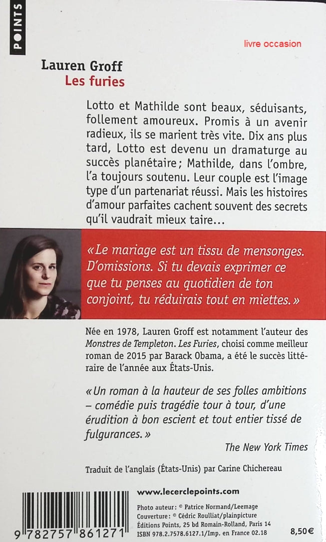 Les Furies - Lauren Groff - Livre