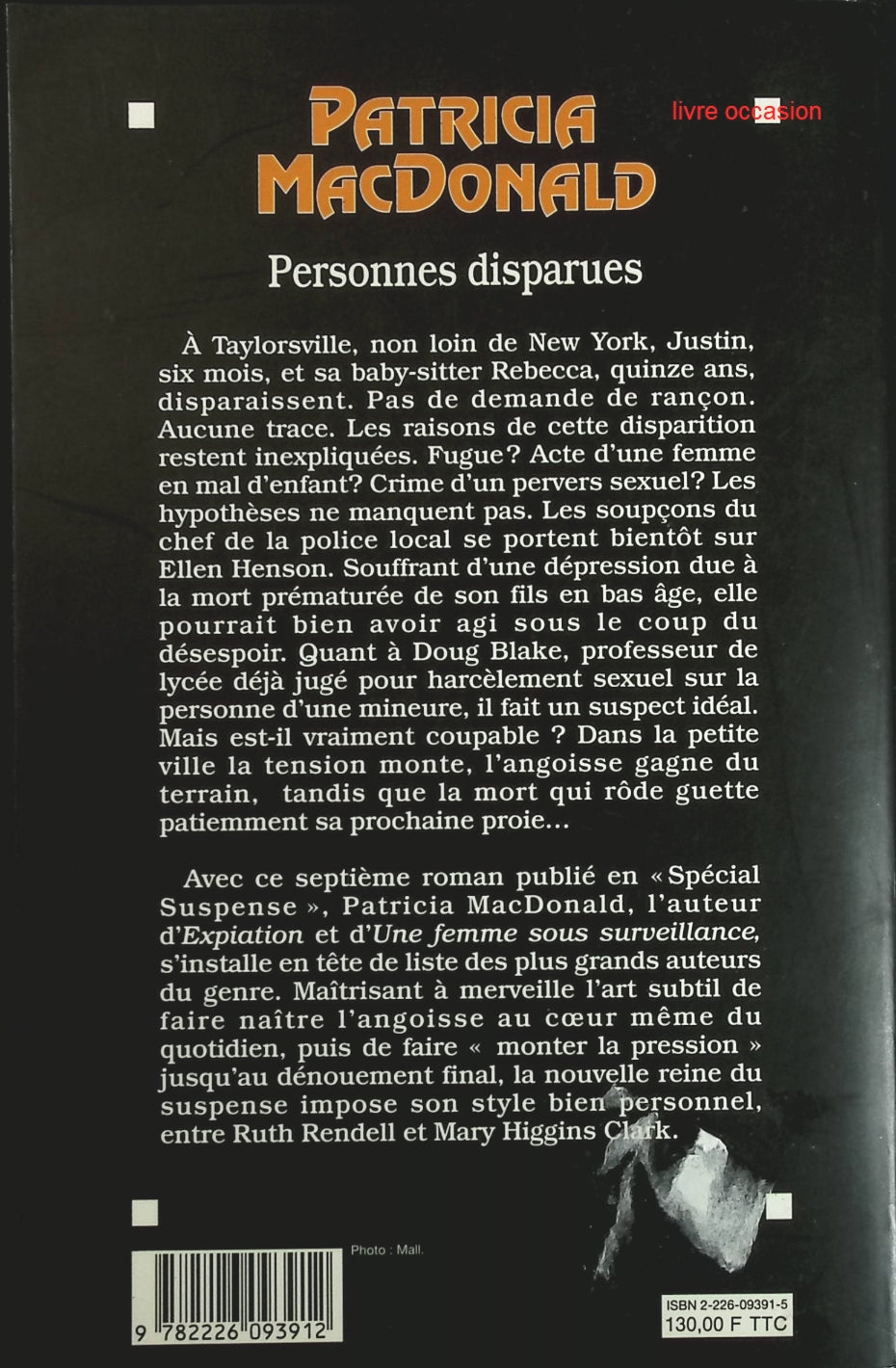 Personnes disparues - Patricia MacDonald - Livre