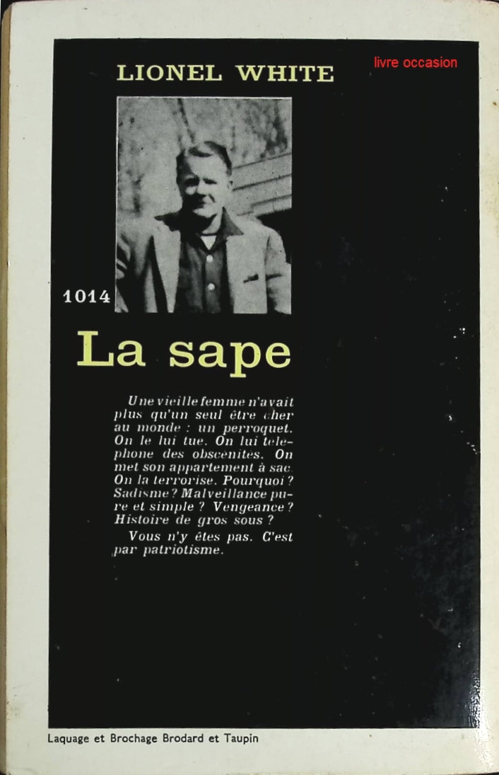 La sape - Lionel White - Livre