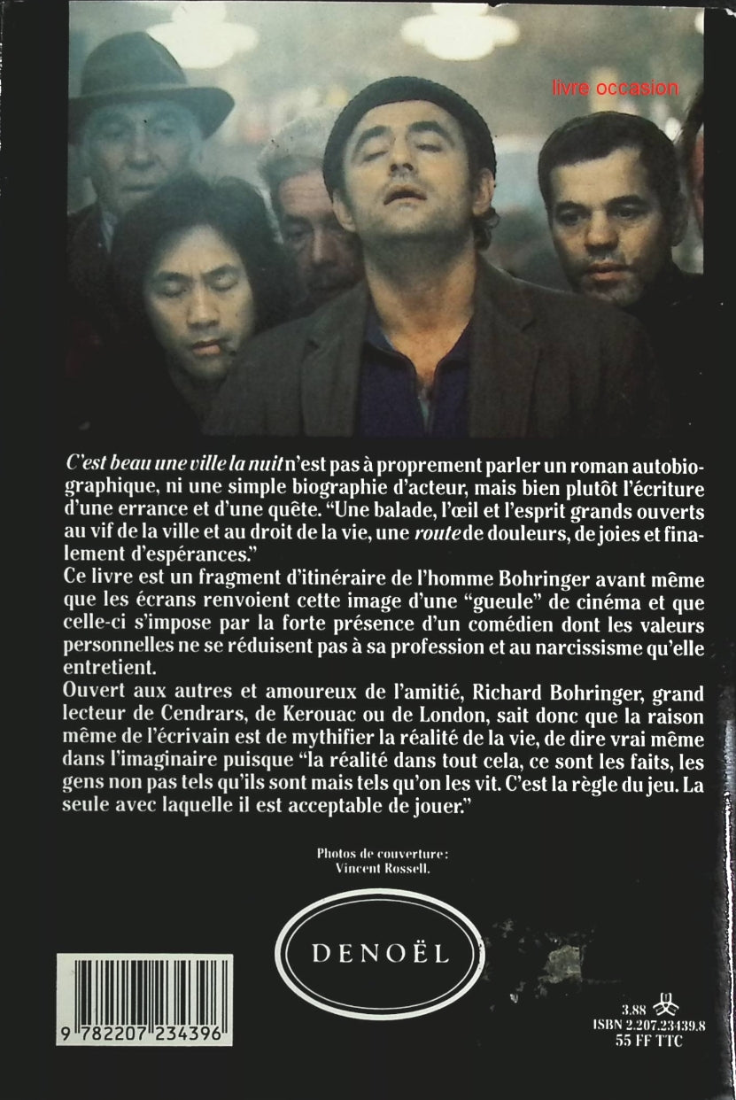 C'est beau une ville la nuit - Richard Bohringer - Livre