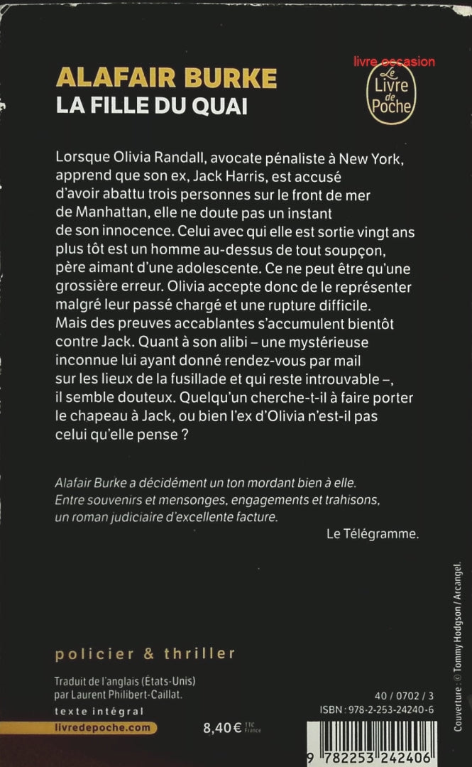 La Fille du quai - Alafair Burke - Livre