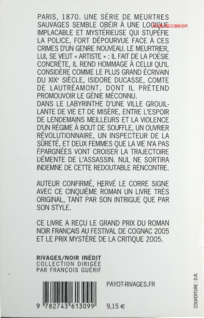 L'Homme aux lèvres de saphir - Herve Le Corre - Livre