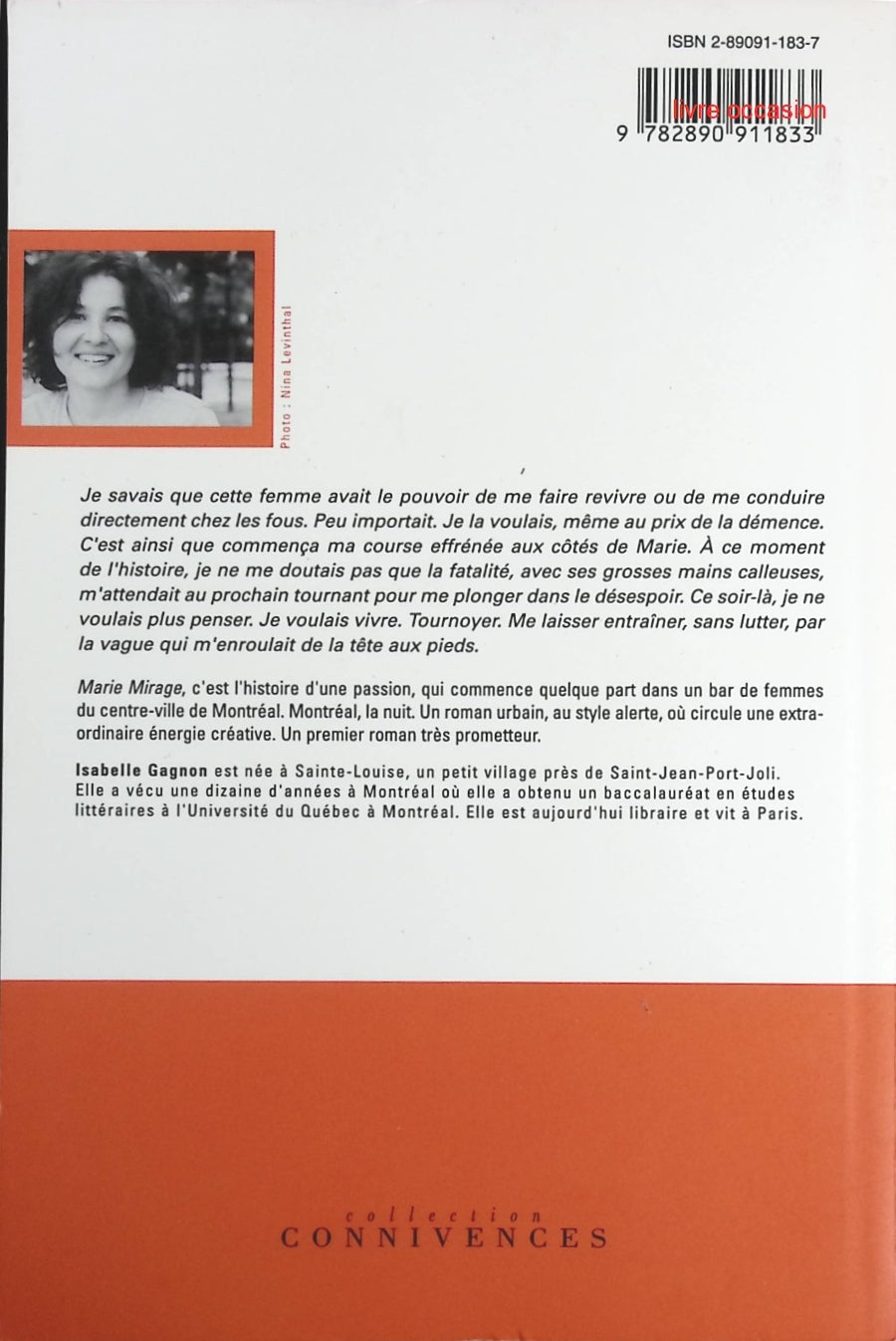 Marie Mirage - Isabelle Gagnon - Livre