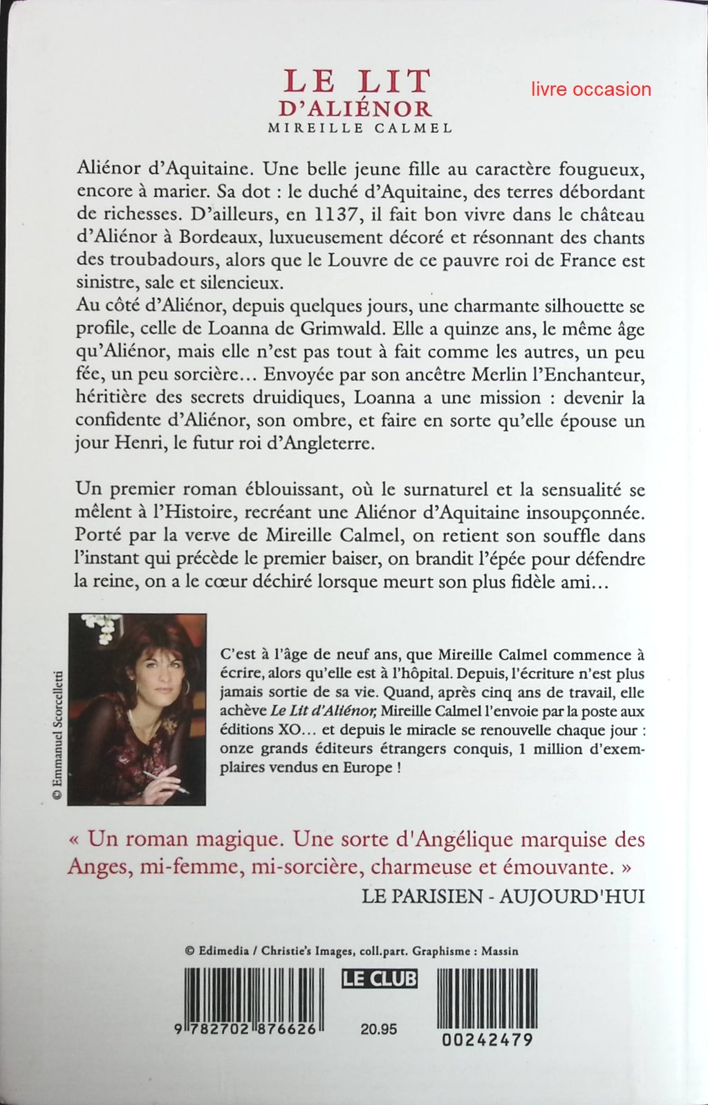 Le Lit d'Aliénor - Mireille Calmel - Livre