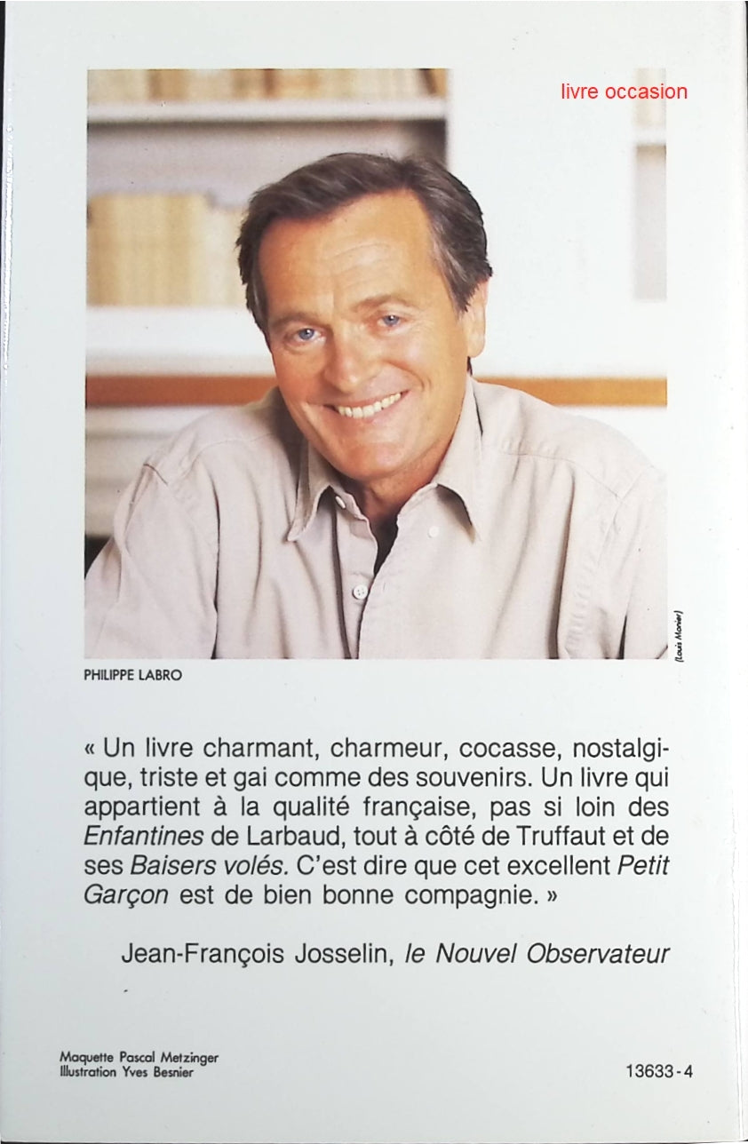 Le petit garçon - Philippe Labro - Livre