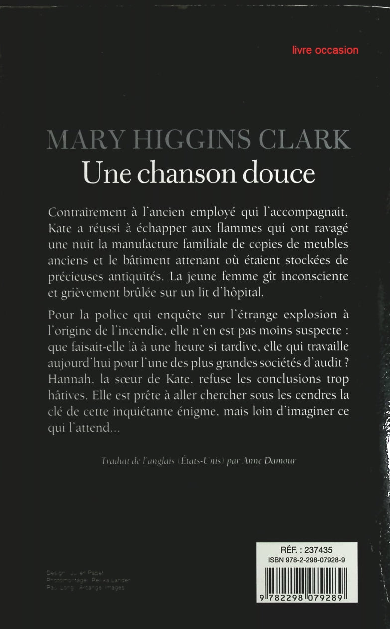 Une chanson douce - Mary Higgins Clark - Livre
