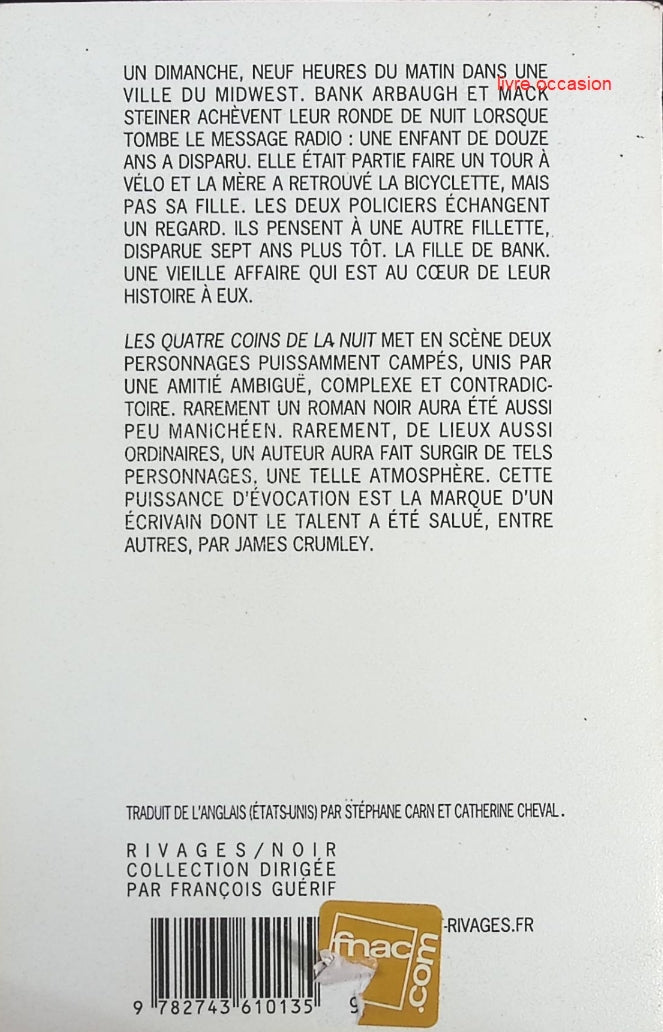 Les Quatre coins de la nuit - Craig Holden - Livre