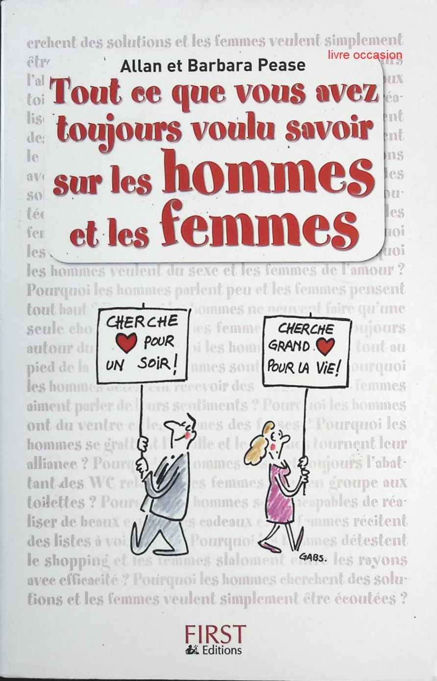 Tout ce que vous avez toujours voulu savoir sur les hommes et les femmes - Allan Pease, Barbara Pease - Livre