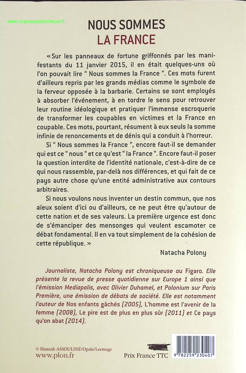 Nous sommes la France - Natacha Polony - livre