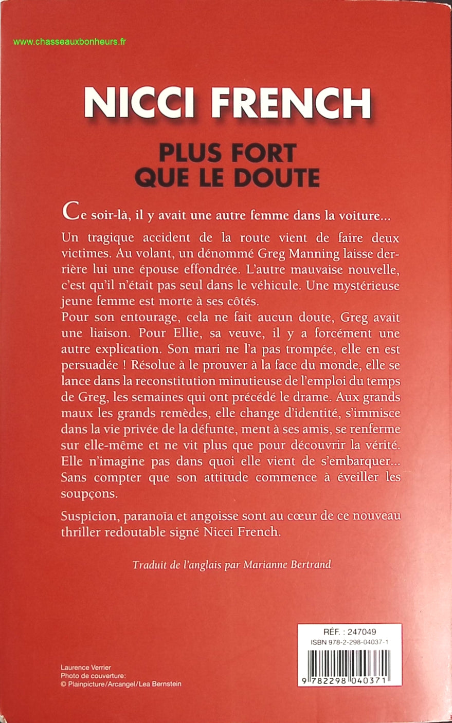 Plus fort que le doute - Nicci French - livre
