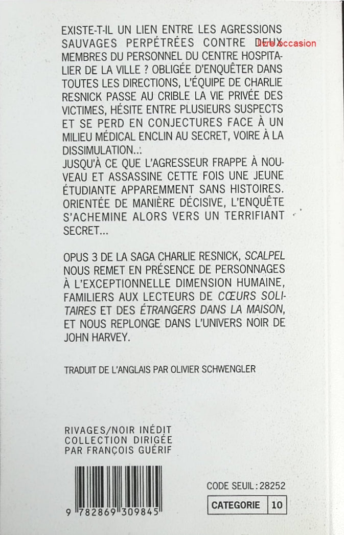 Scalpel - John Harvey - Livre