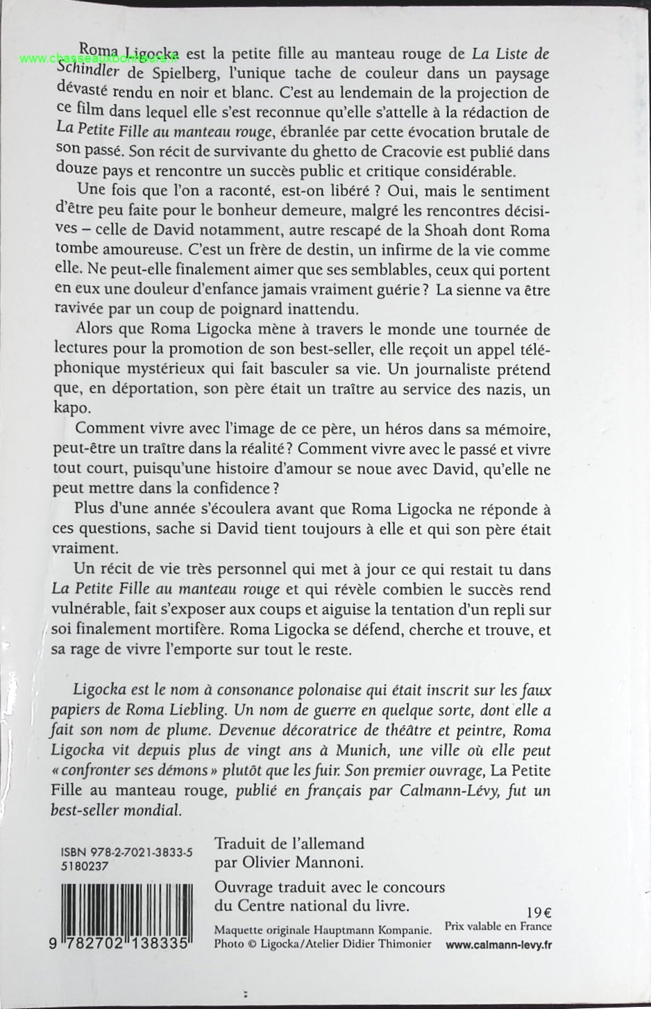 L'écriture de mon père - Roma Ligocka - livre