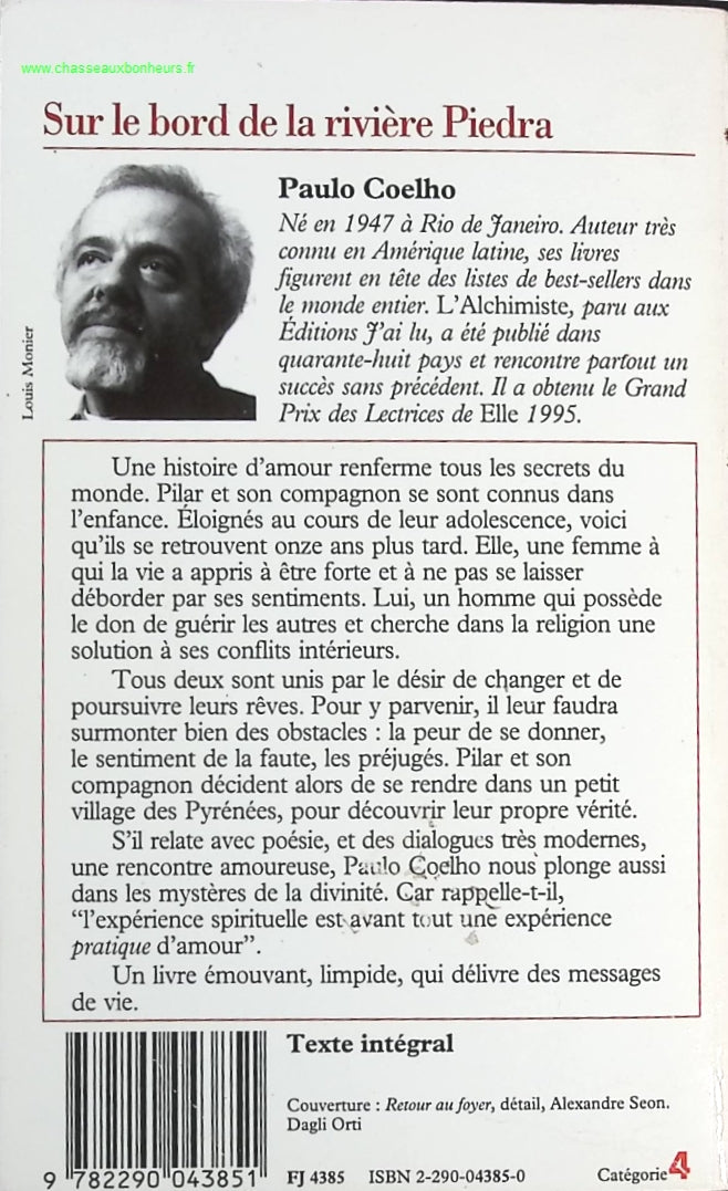 Sur le bord de la rivière Piedra, je me suis assise et j'ai pleuré - Paulo Coelho - livre