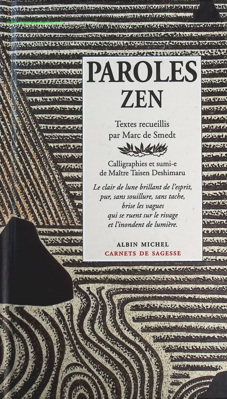 Paroles Zen - Marc de Smedt - livre
