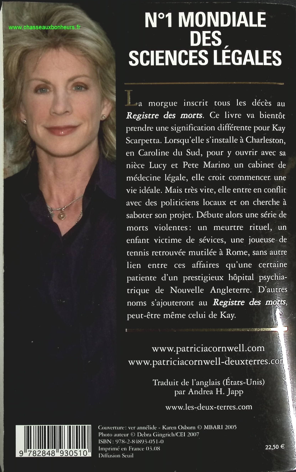 Registre des morts - Patricia Cornwell - livre