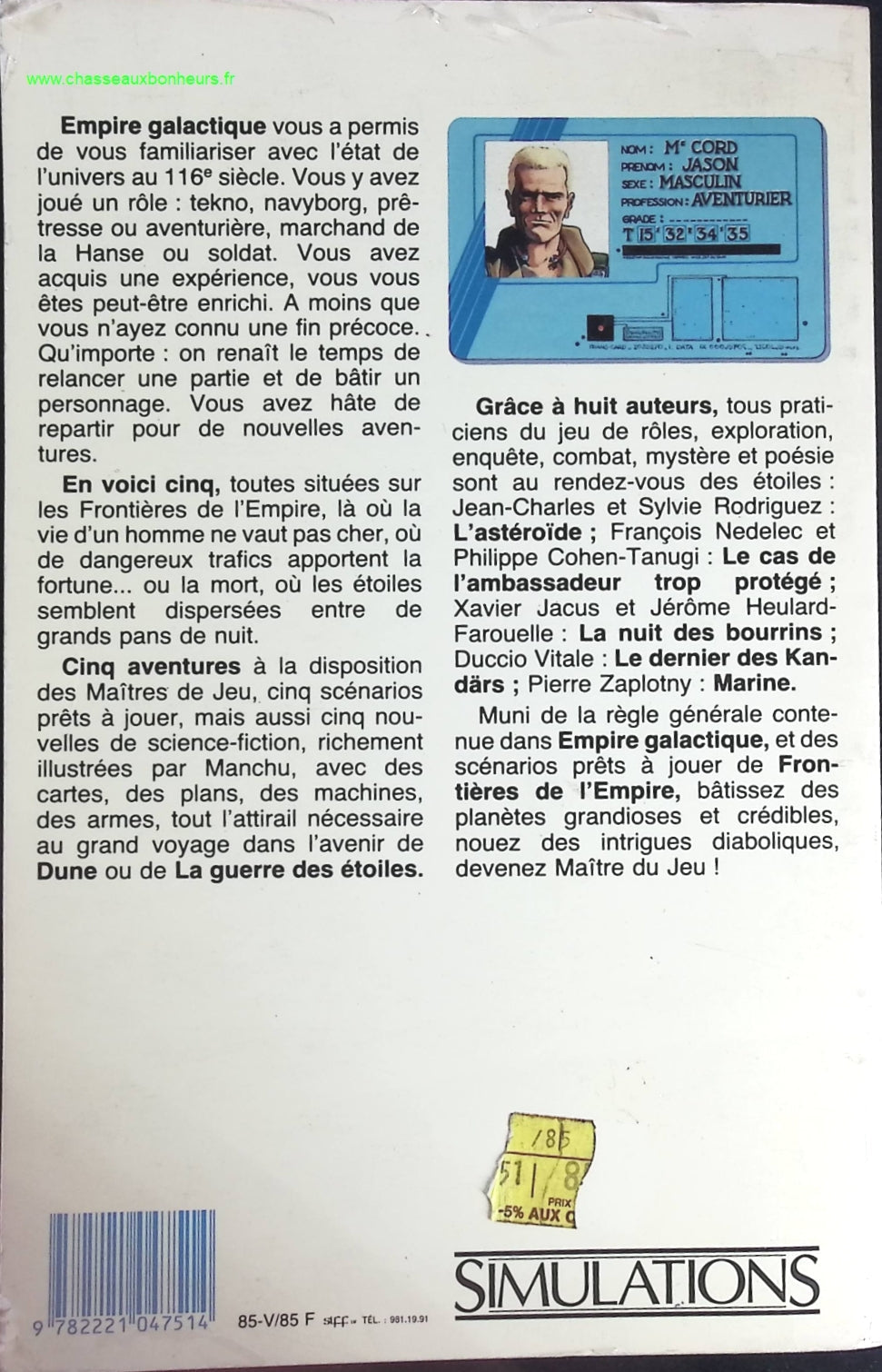 Frontières de l empire - Nedelec Francois - livre