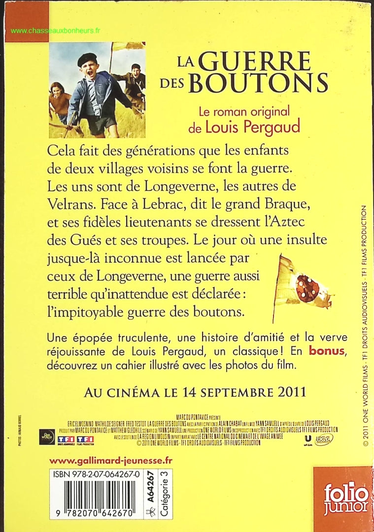 La Guerre Des Boutons - Louis Pergaud - livre