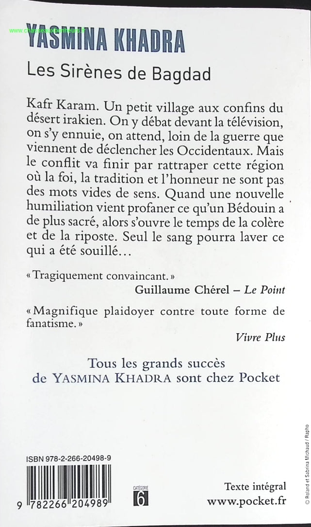 Les Sirènes de Bagdad - Yasmina Khadra - livre