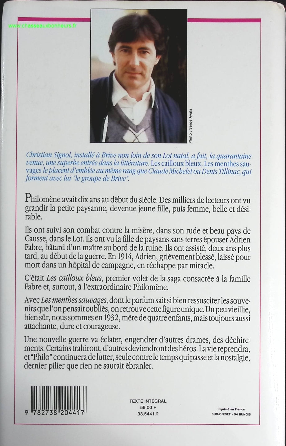 Les menthes sauvages - Christian Signol - livre