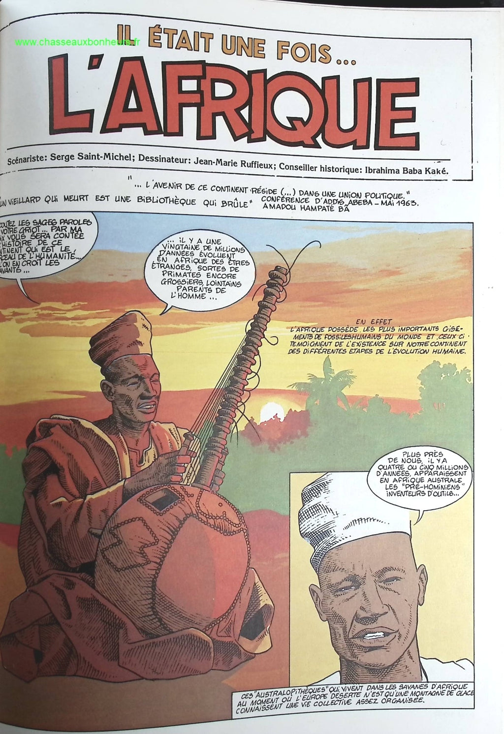 Il était une fois ... l'Afrique - Jean-Marie Ruffieux - livre BD