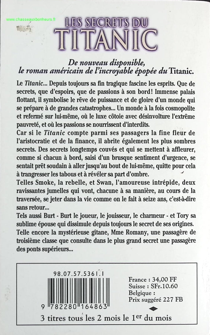 Les Secrets Du Titanic - Shannon Ocork - livre