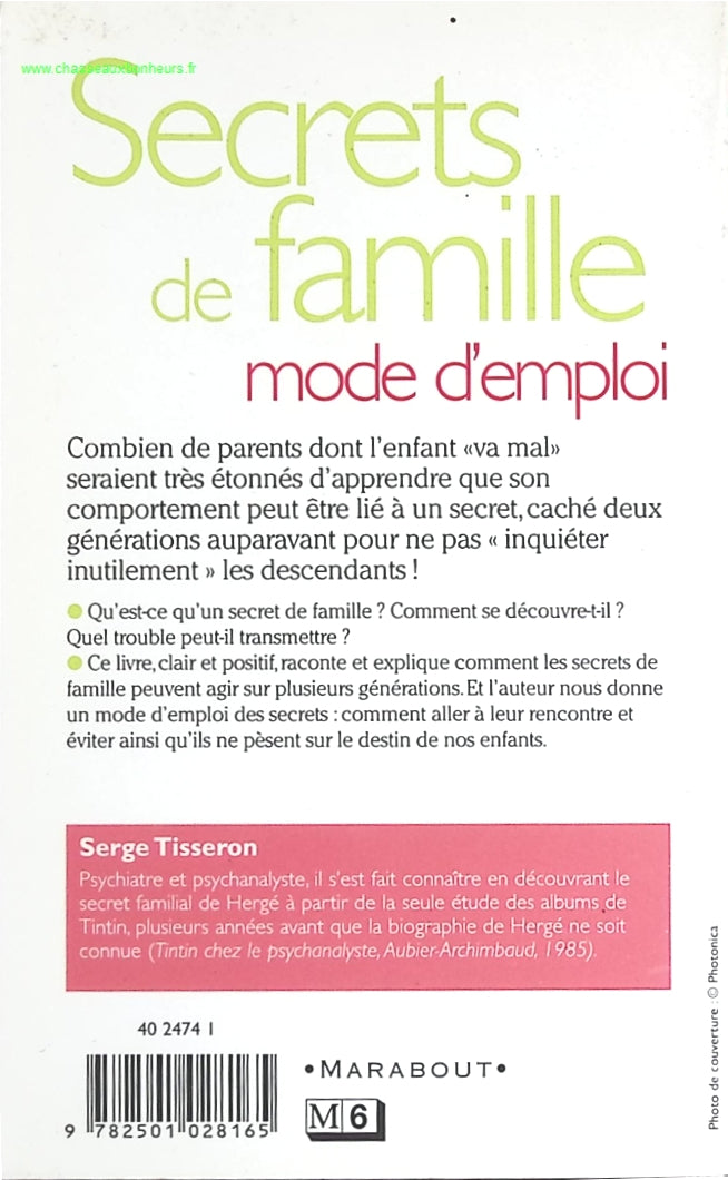 Secrets de famille - Mode d'emploi - Serge Tisseron - livre