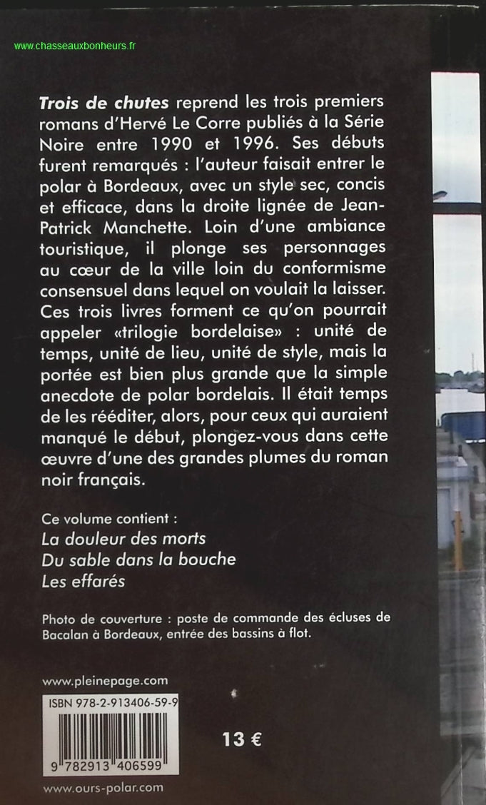 Trois de chutes - Hervé Le Corre - livre