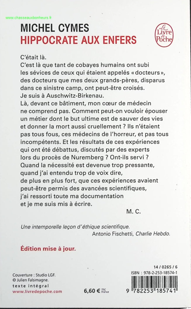Hippocrate Aux Enfers - Les Médecins Des Camps De La Mort - Michel Cymes - livre