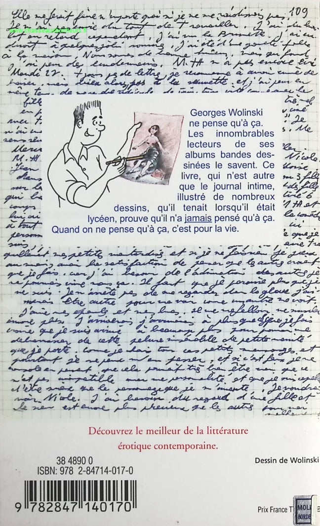 Journal d'un jeune homme qui ne pensait qu'à ça - Georges Wolinski - livre
