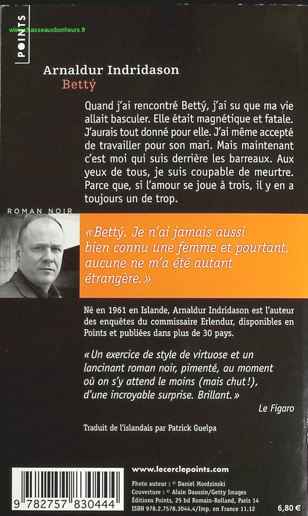 Betty - Arnaldur Indridason - livre