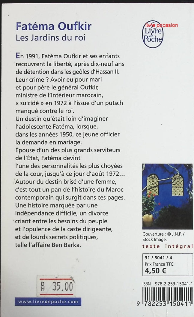Les Jardins du roi - Fatéma Oufkir - Livre
