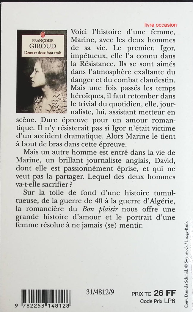 Deux et deux font trois - Françoise Giroud - Livre