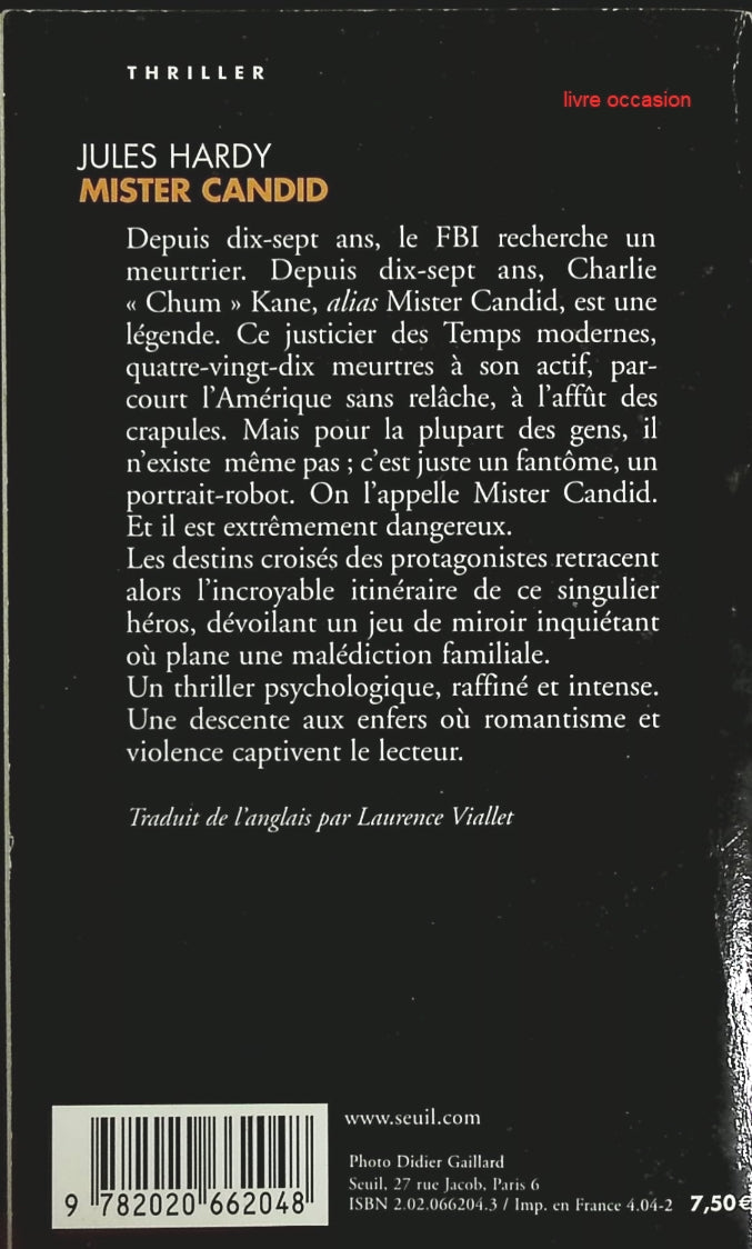 Mister Candid - Jules Hardy - Livre