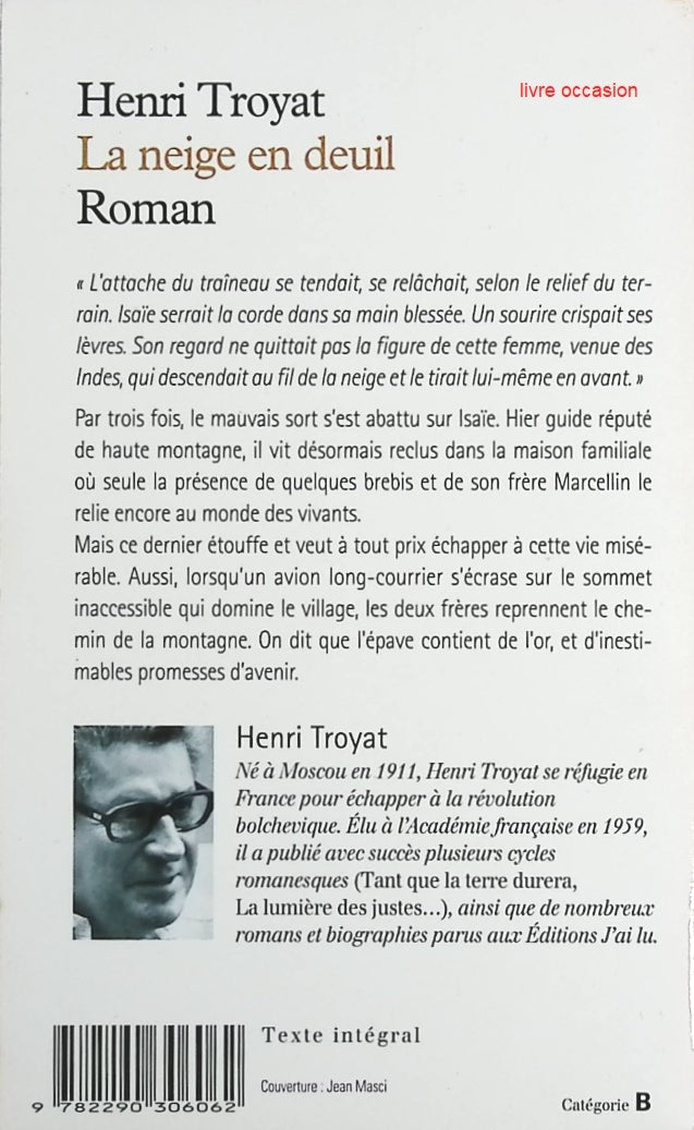 La neige en deuil - Henri Troyat - Livre