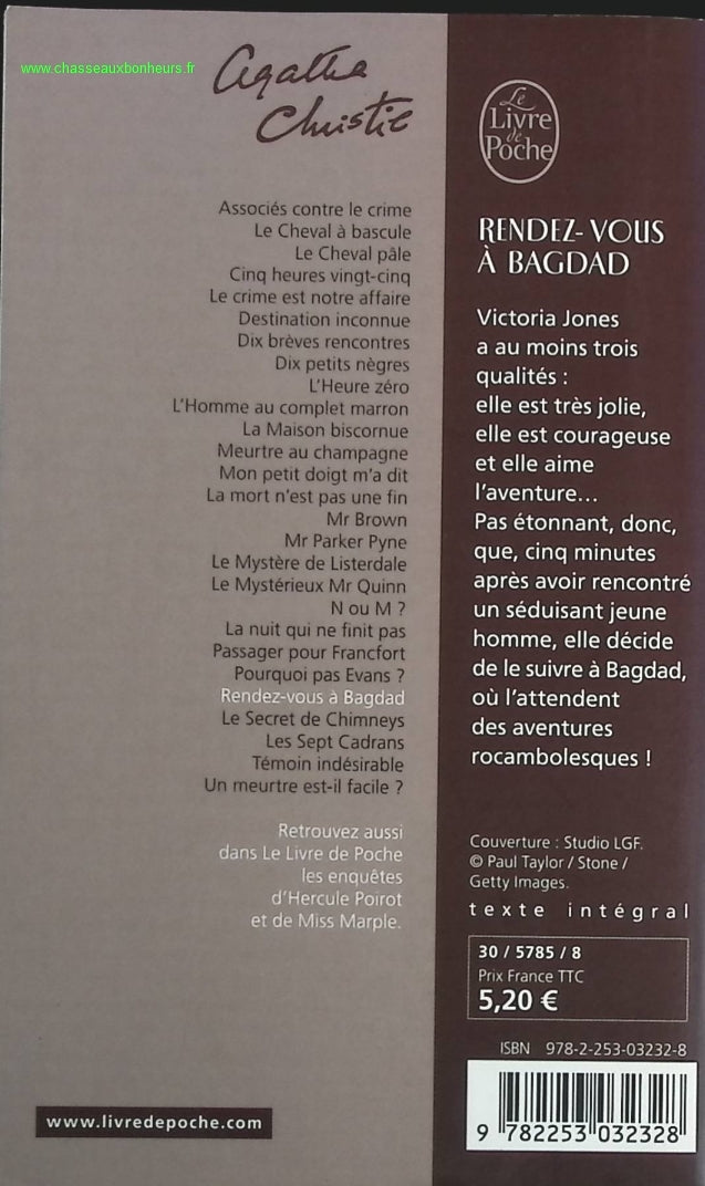 Rendez-vous à Bagdad - Agatha Christie - livre
