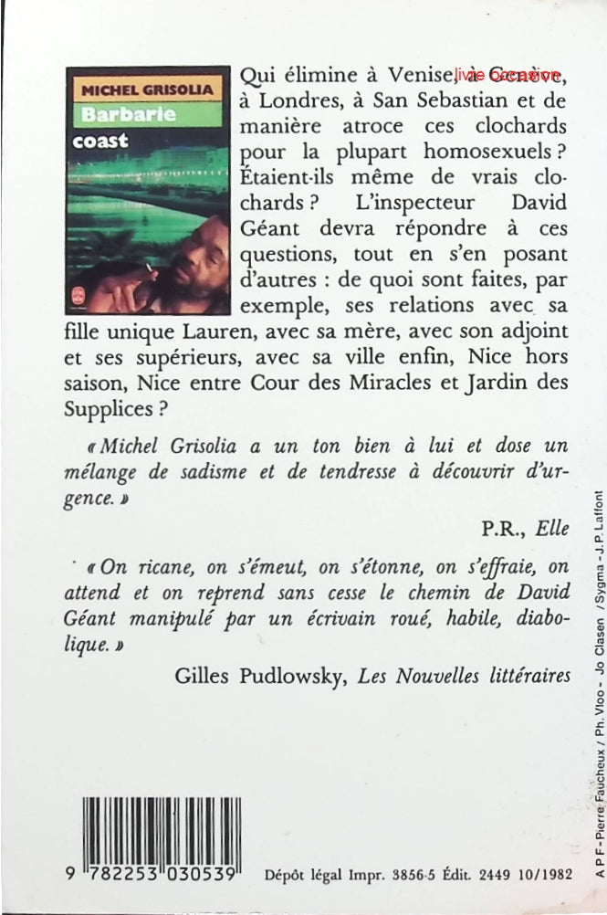 Barbarie coast - Michel Grisolia - Livre