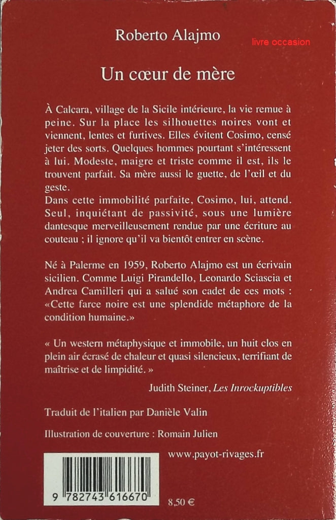 Un coeur de mère - Roberto Alajmo - Livre